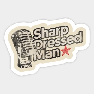 Sharp Dressed Man - Vintage Karaoke song Sticker